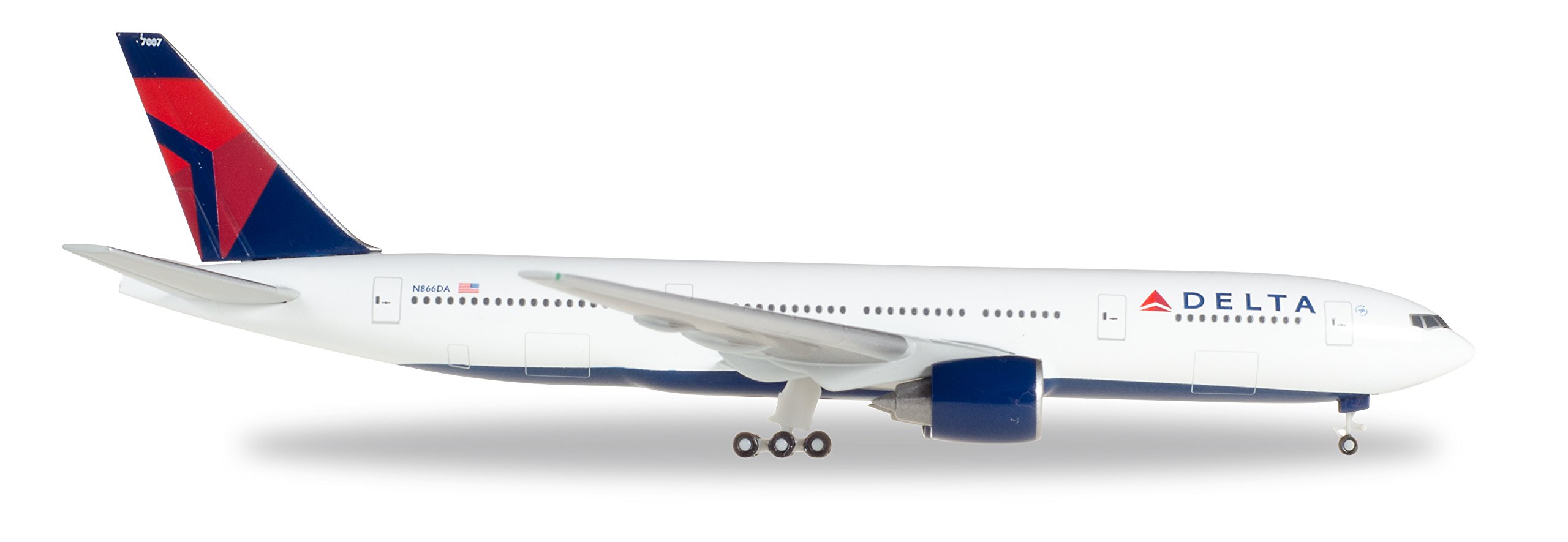 Herpa 529839 Delta Air Lines Boeing 777-200 1:500 Scale REG#N866DA